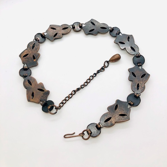 Vintage Copper Tone Unique Necklace - Picture 8 of 11